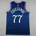 Men's Philadelphia 76ers VJ Edgecombe #77 Navy 2025-26 City Edition Swingman Jersey