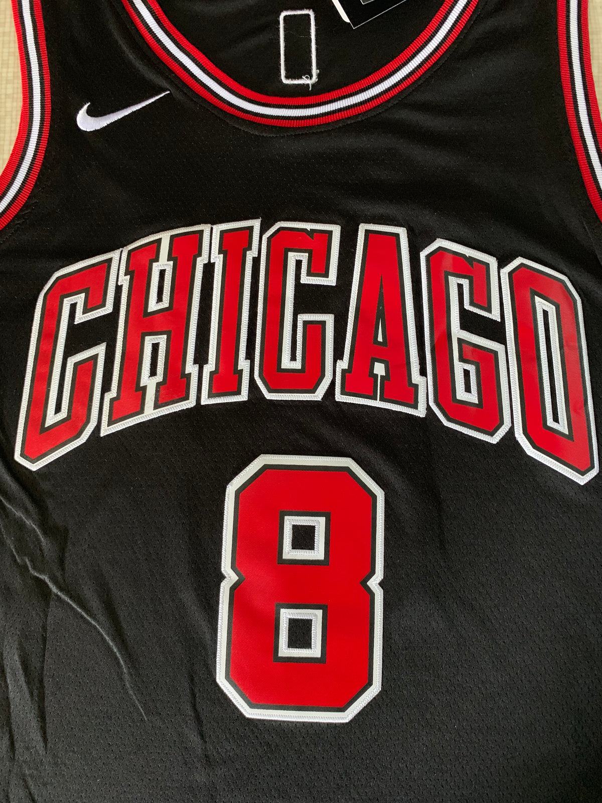 Men's Chicago Bulls Zach LaVine #8 Statement Edition Black Swingman Jersey