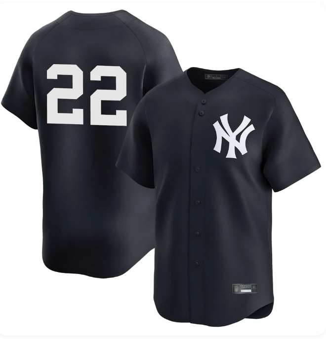 Ben Rice #22 New York Yankees Navy Alternate Limited Stitched Baseball Jersey