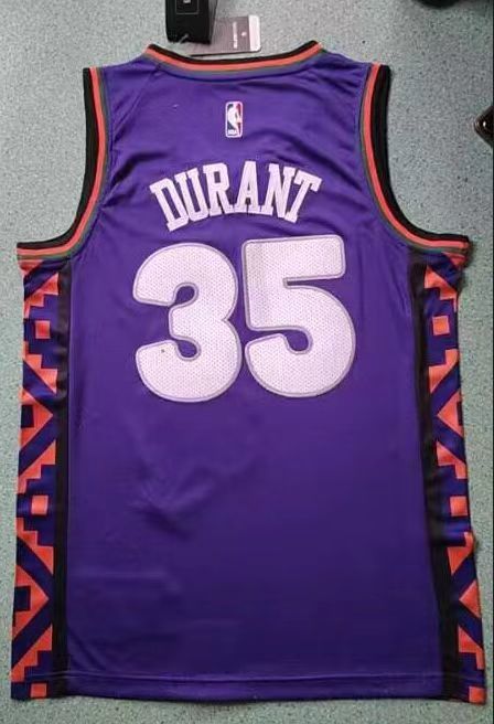 Men's Phoenix Suns Kevin Durant #35 Purple 2024-25 City Edition Swingman Jersey