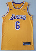 Men's Los Angeles Lakers LeBron James #23 Icon Edition Gold Swingman Jersey