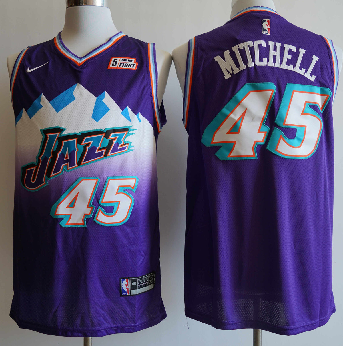 Men's Utah Jazz #45 Purple 2022-23 Classic Edition Swingman Jersey – Mountain Gradient