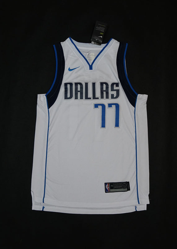 Men's Dallas Mavericks Luka Doncic #77 NBA Blue Replica Jersey
