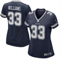 Women's Dallas Cowboys Javonte Williams #33 Nike Team Game Jersey – Navy