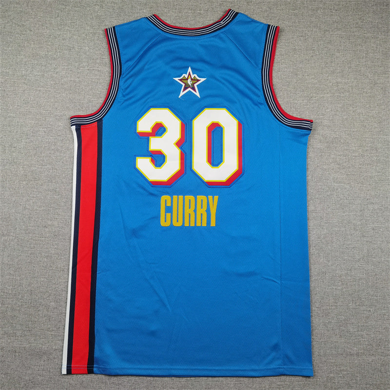 Men's Stephen Curry Golden State Warriors #30 Nike 2025 NBA All-Star Game Swingman Player Jersey – Light Blue
