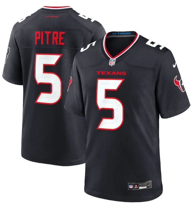 Men's Jalen Pitre Houston Texans 2024 NFL Nike Game Jersey | Officially Licensed