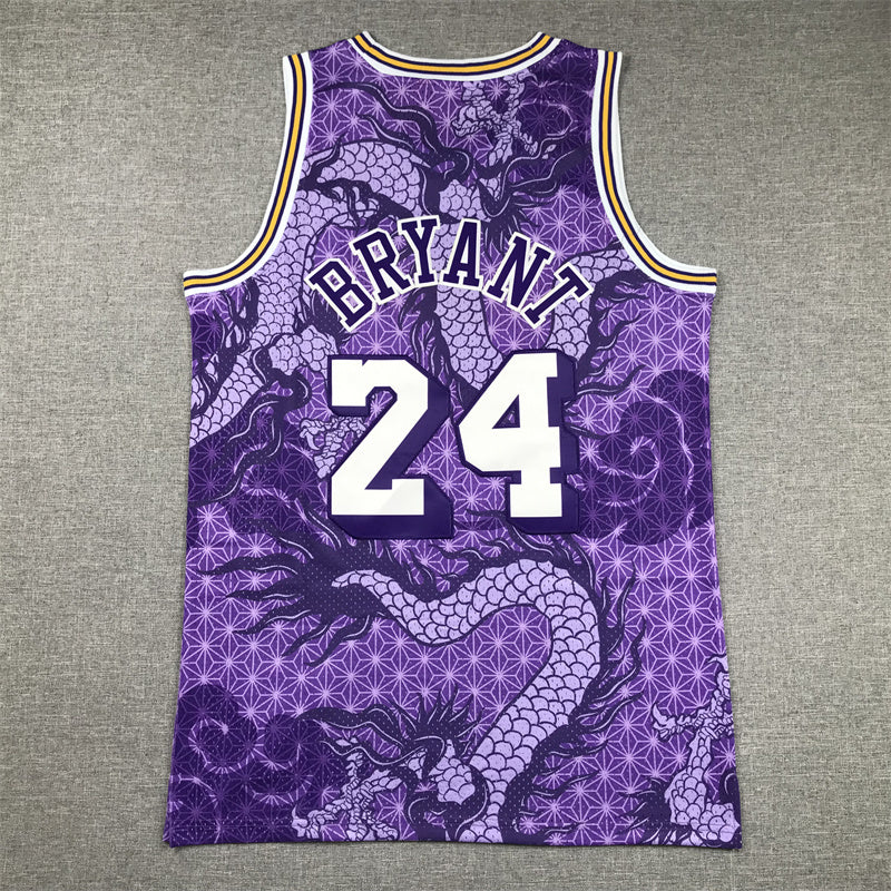 Men's Kobe Bryant Los Angeles Lakers #24 Nike Year of the Dragon Swingman Jersey – Purple