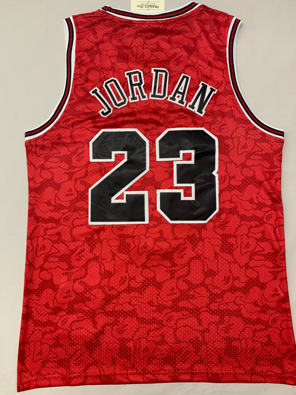 Men's Chicago Bulls x BAPE #93 Red 1997-98 Hardwood Classics Authentic Jersey