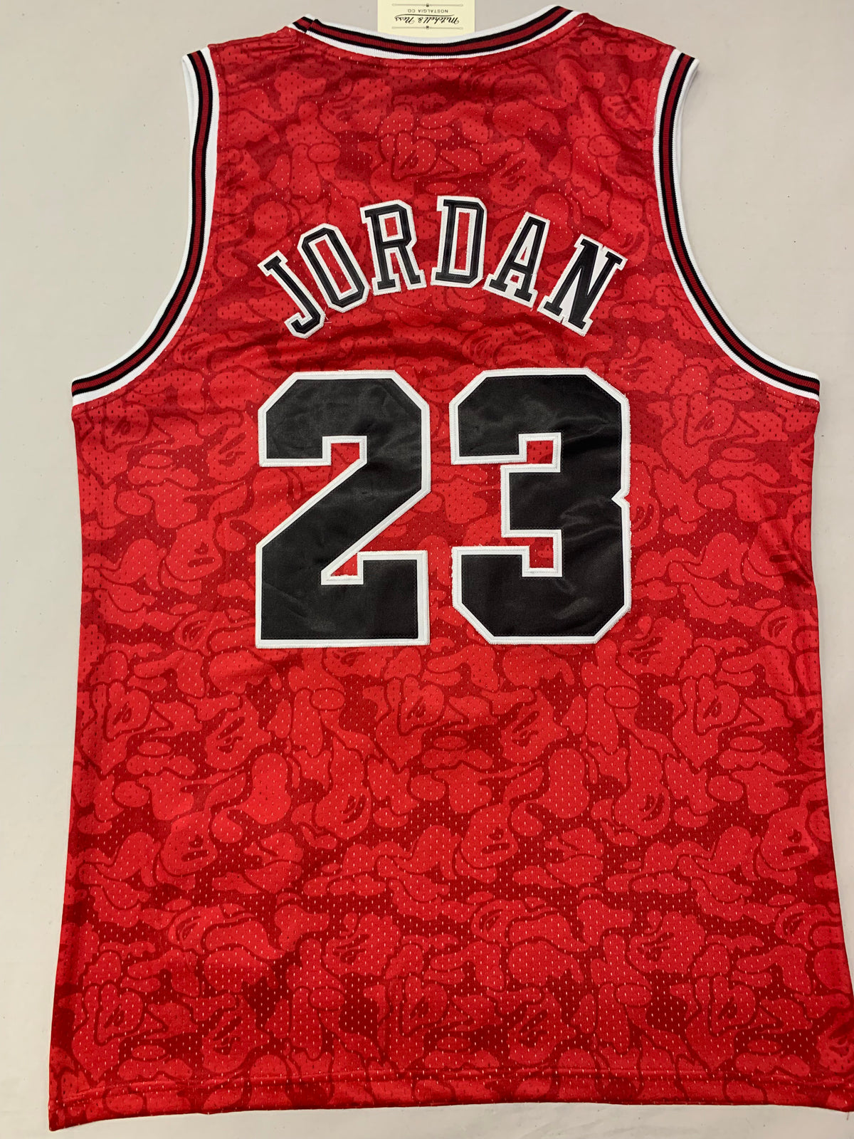 Men's Chicago Bulls x BAPE #93 Red 1997-98 Hardwood Classics Authentic Jersey