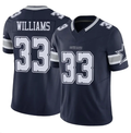 Men's Dallas Cowboys Javonte Williams #33 Navy Vapor F.U.S.E. Limited Jersey