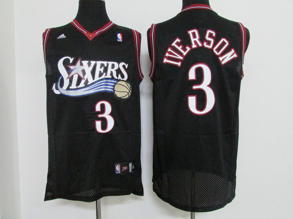 Men's Philadelphia 76ers Allen Iverson #3 Mitchell & Ness 1997-98 Hardwood Classics Swingman Jersey – Red
