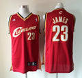 Men's Cleveland Cavaliers LeBron James #23 Mitchell & Ness Hardwood Classics Swingman Jersey – Red