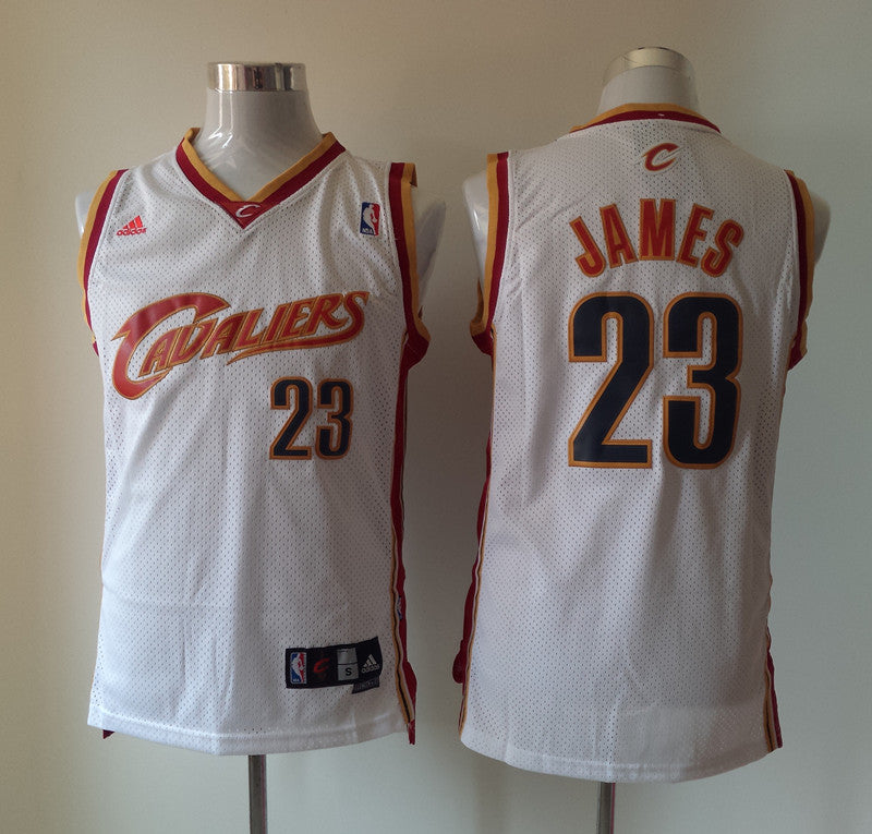 Men's Cleveland Cavaliers LeBron James #23 Mitchell & Ness Hardwood Classics Swingman Jersey – Red