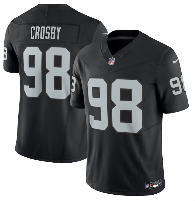 Men's Maxx Crosby Las Vegas Raiders #98 Nike Game Jersey – Black