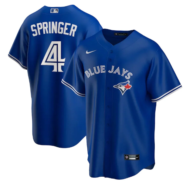 George Springer Toronto Blue Jays 4 Jersey