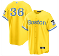 Men's Boston Red Sox Triston Casas #36 Gold City Connect Player Jersey