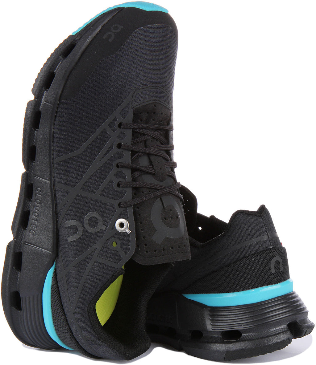 On Running Cloudnova Z5 In Black Blue For Women