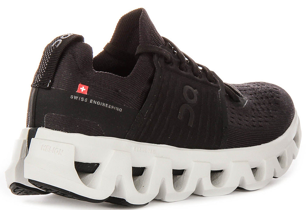 On Running Cloudswift 4 In Black White For Women