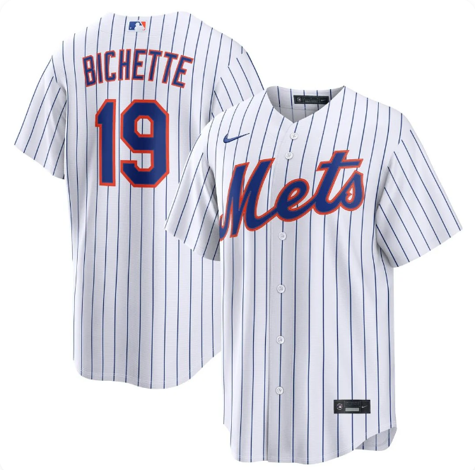 Men's New York Mets Bo Bichette Nike Home Replica Jersey - White