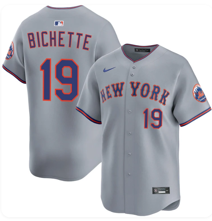 Men's New York Mets Bo Bichette Official MLB Nike Jersey