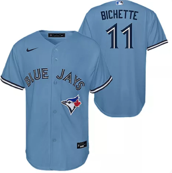 Youth Toronto Blue Jays Bo Bichette Nike Alternate Replica Player Jersey - Powder Blue