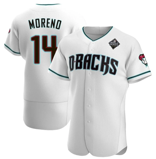 Arizona Diamondbacks #14 Gabriel Moreno Men's Baseball Jersey