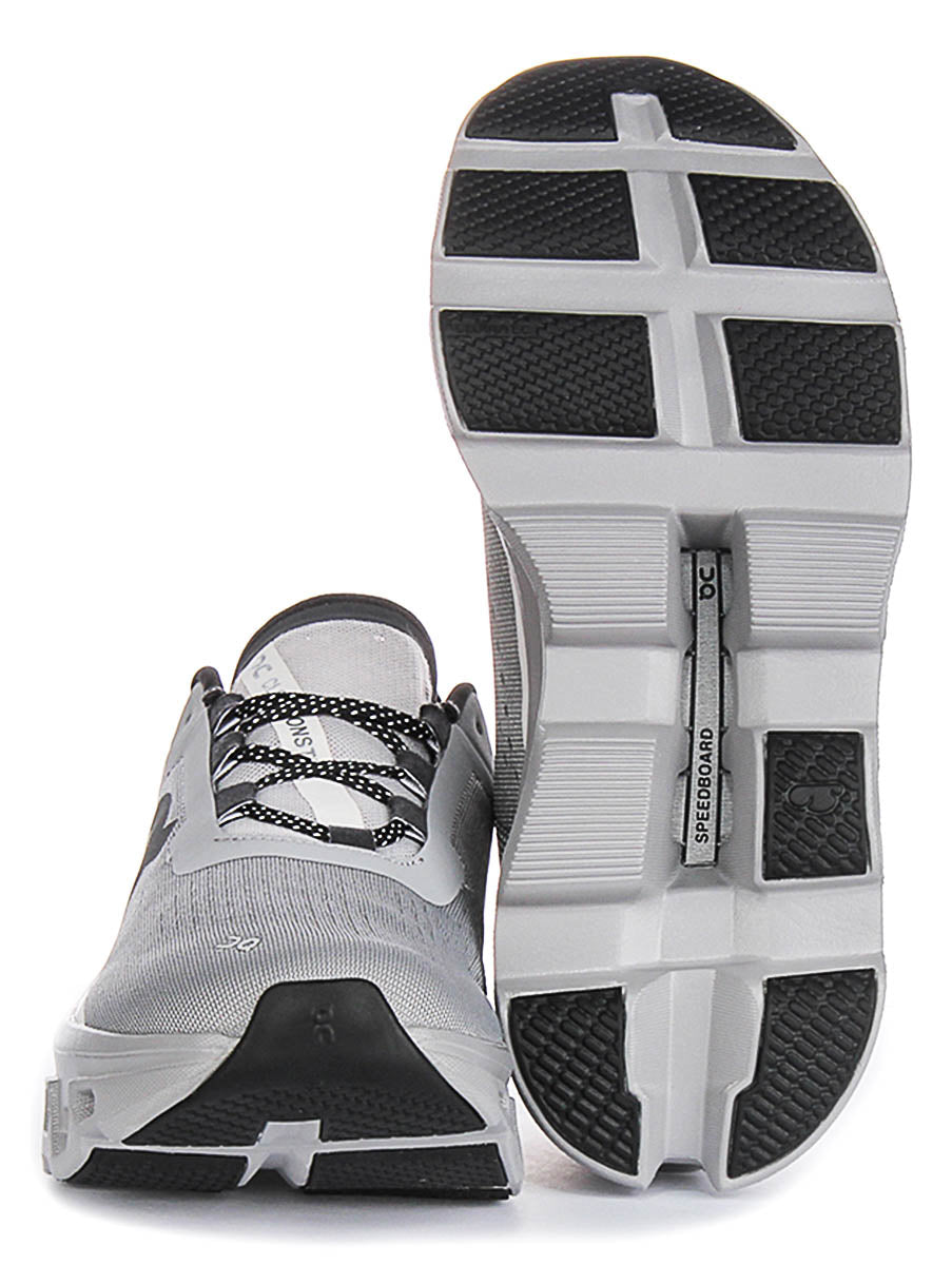 On Running Cloudmonster In Grey Black For Men