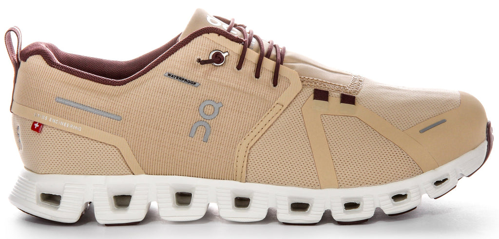 On Running Cloud 5 Waterproof In Ivory For Men