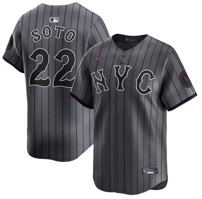 Juan Soto #22 New York Mets Nike City Connect Limited Jersey – Gray