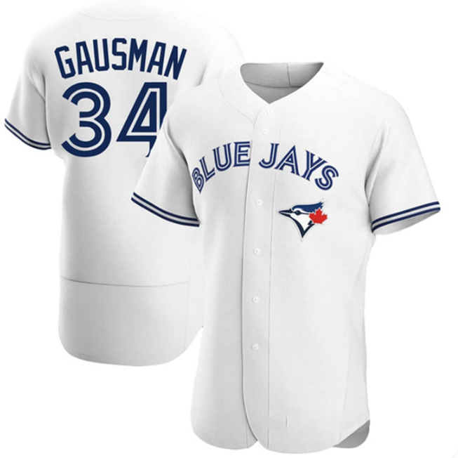 Toronto Blue Jays #34 Kevin Gausman White Home Men's Baseball Jersey