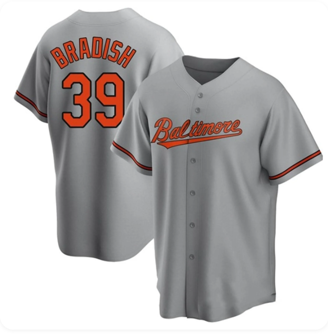 Men's Baltimore Orioles Kyle Bradish #39 Orange Alternate Limited Player Jersey