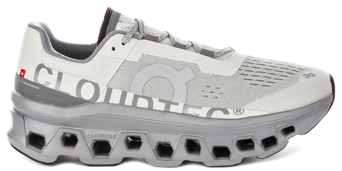 On Running Cloudmonster In Light Grey For Men