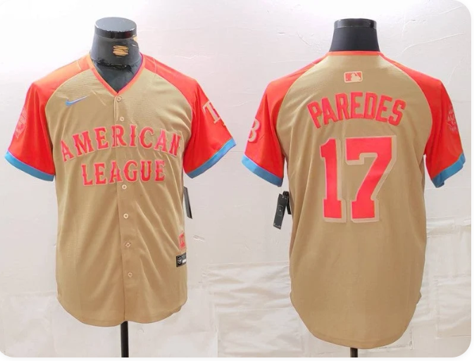 Men's American League Isaac Paredes Cream 2024 MLB All-Star Game Limited Player Jersey
