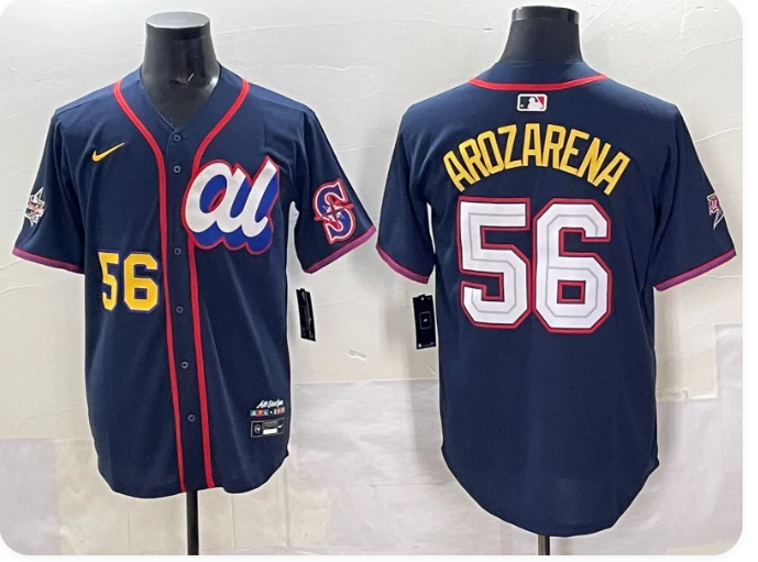 Men's American League Randy Arozarena Navy 2025 MLB All-Star Edition Limited Player Jersey