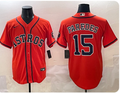 Houston Astros #15 Isaac Paredes Men's Orange Replica Player Jersey
