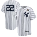 Juan Soto #22 New York Yankees 2024 World Series Home Replica Player Jersey – White