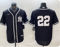 Juan Soto #22 New York Yankees Men's Black Limited Name Jersey