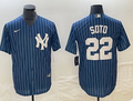 Juan Soto #22 New York Yankees Men's Blue Replica Player Jersey
