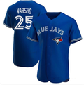 Men's Toronto Blue Jays Daulton Varsho #25 Blue Stitched Jersey
