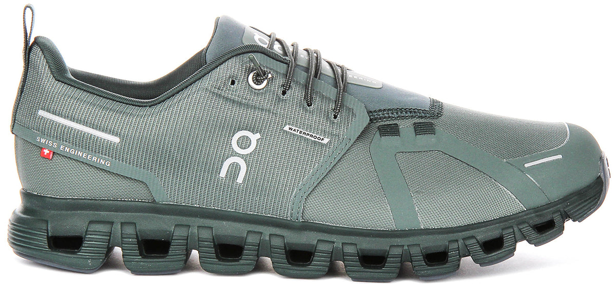 On Running Cloud 6 Waterproof In Olivegreen For Men