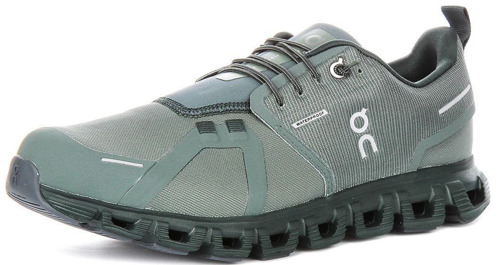 On Running Cloud 6 Waterproof In Olivegreen For Men