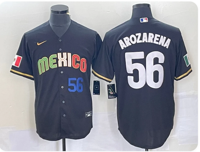 Randy Arozarena Mexico Nike Baseball Jersey — Fully Stitched, Made to Order