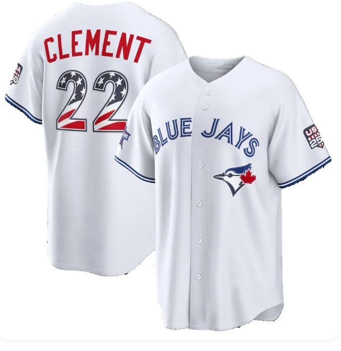 Toronto Blue Jays #22 Ernie Clement 2026 All-Star Edition Stars & Stripes White Stadium Baseball Jersey