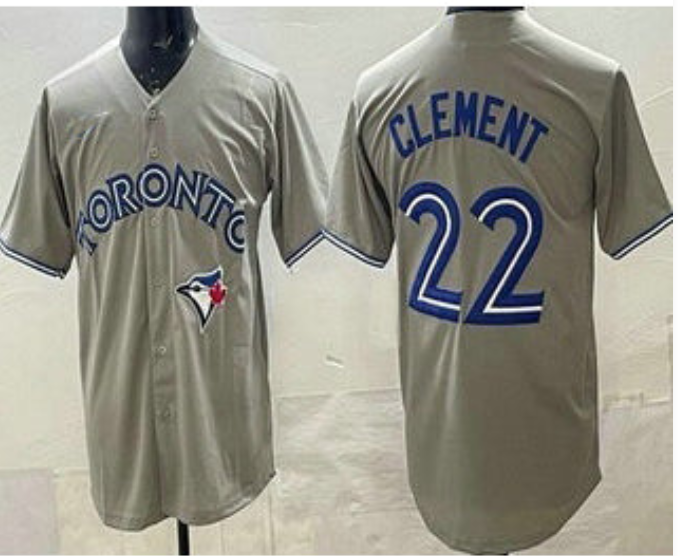 Toronto Blue Jays #22 Ernie Clement 2025 World Series Cool Base Stitched Jersey – Grey Road