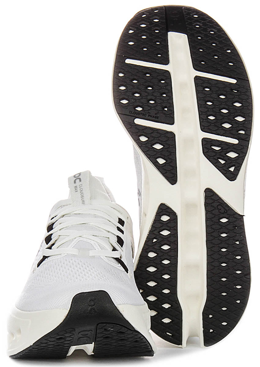 On Running Cloudsurfer Max In White For Women