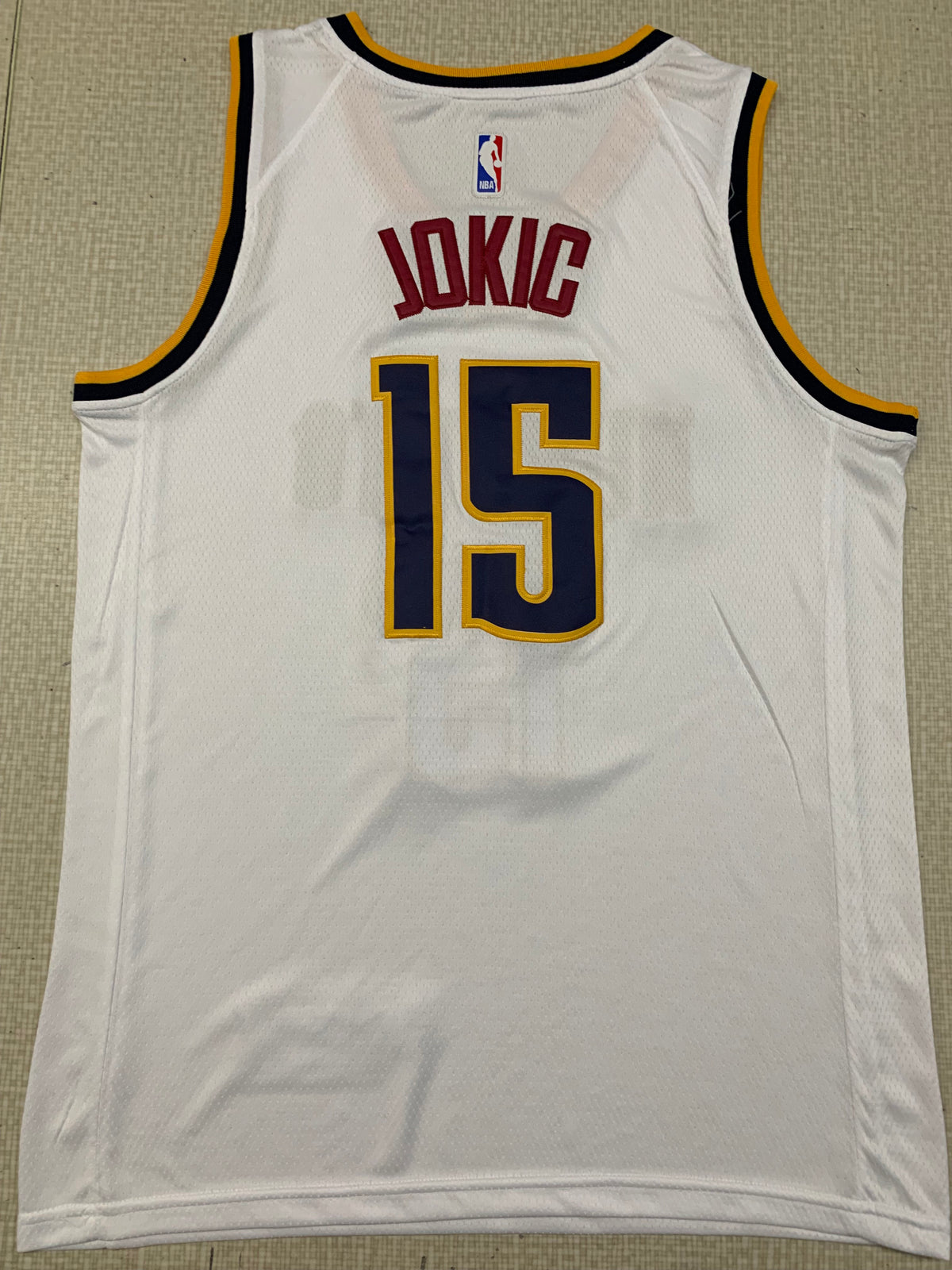 Men's Nikola Jokic Denver Nuggets #15 Nike 2020-21 Association Edition Swingman Jersey – White