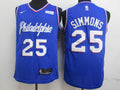 Ben Simmons #25 Philadelphia 76ers Blue Fast Break Replica Jersey