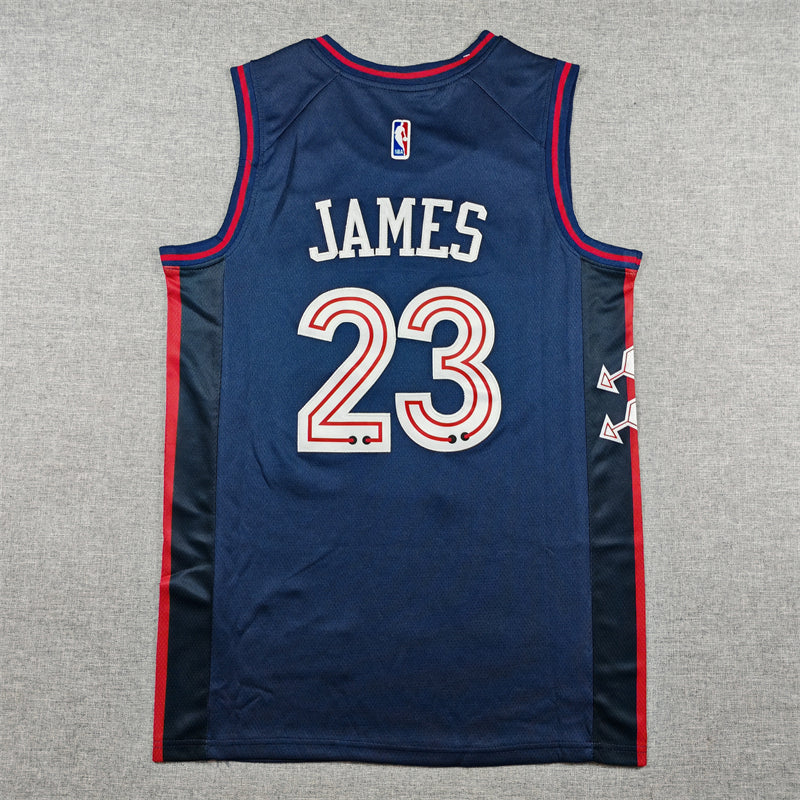 Men's Philadelphia 76ers Navy 2023-24 Custom City Edition Swingman Jersey