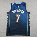 Men's Oklahoma City Thunder Chet Holmgren #7 Blue Swingman Jersey – Icon Edition
