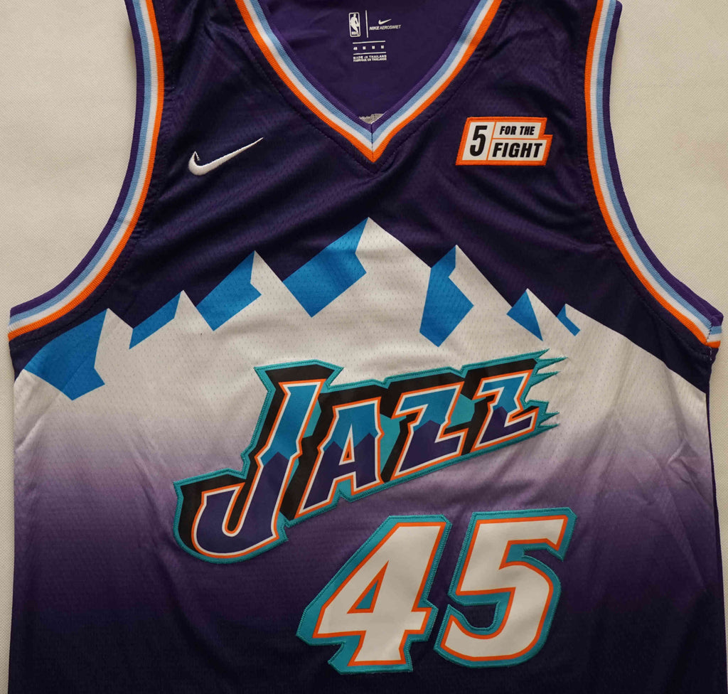 Men's Utah Jazz #45 Purple 2022-23 Classic Edition Swingman Jersey – Mountain Gradient